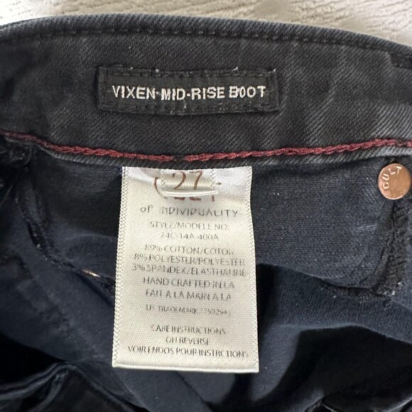 Cult of Individuality Bootcut Jeans Women Size 27 Vixen Mid-Rise Boot W27 L29 EU - Picture 8 of 13